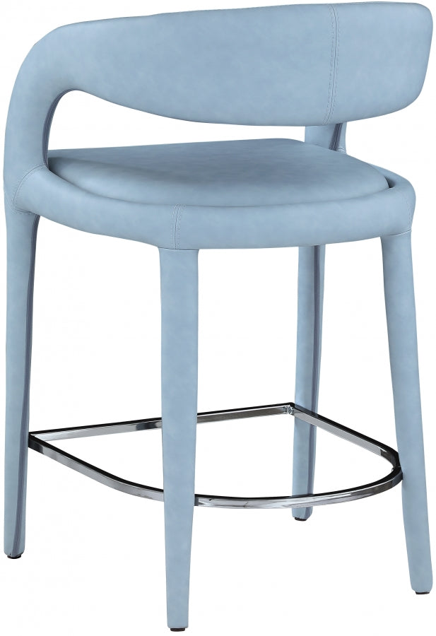 Tabouret de comptoir en similicuir Sylvester