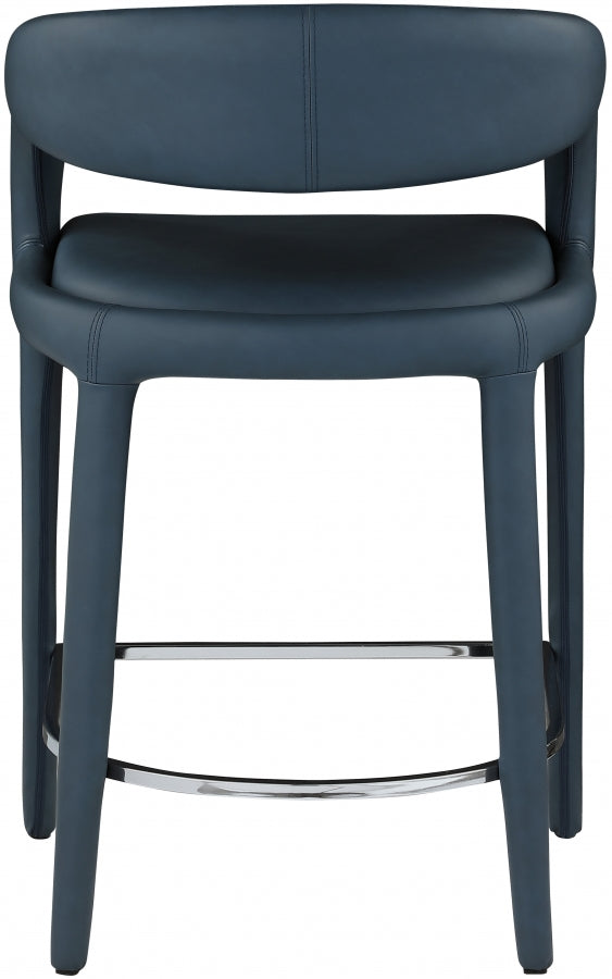 Tabouret de comptoir en similicuir Sylvester