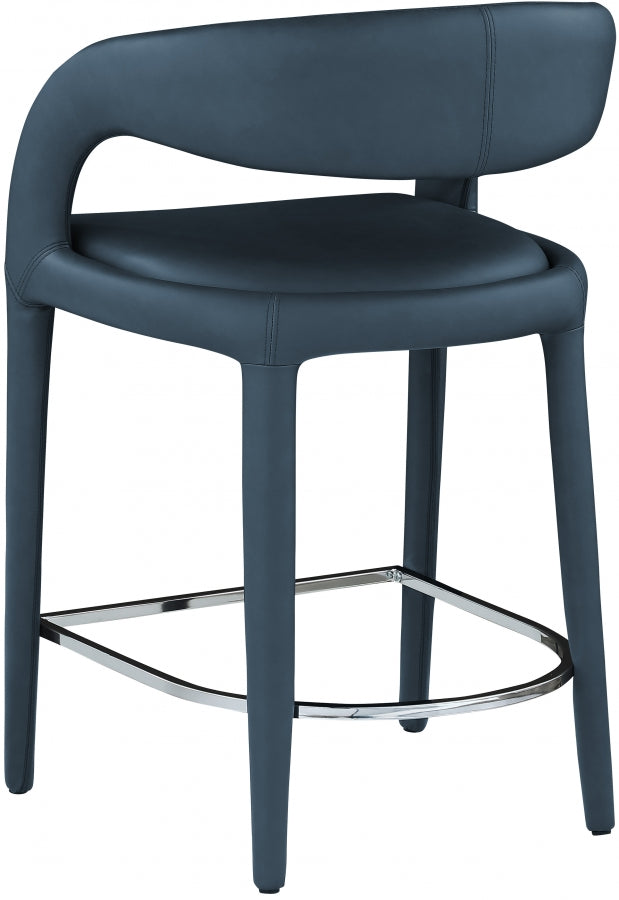 Tabouret de comptoir en similicuir Sylvester