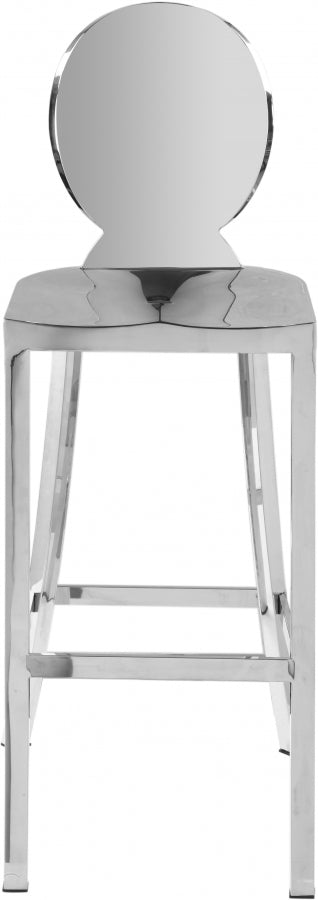Tabouret de bar en acier inoxydable chromé Maddox