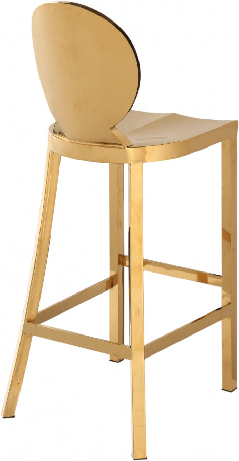 Tabouret de bar en acier inoxydable doré Maddox