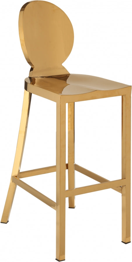 Tabouret de bar en acier inoxydable doré Maddox