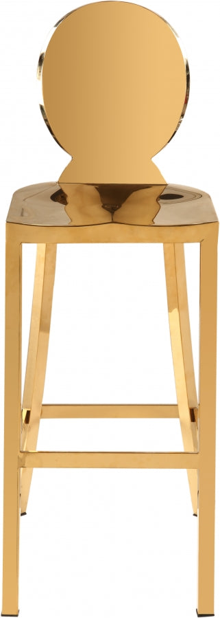 Tabouret de bar en acier inoxydable doré Maddox