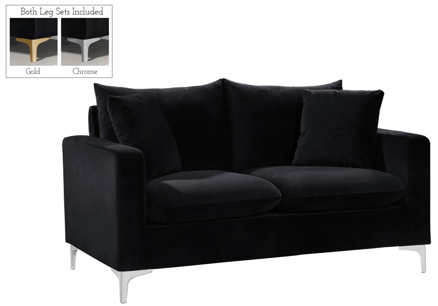Causeuse en velours Naomi