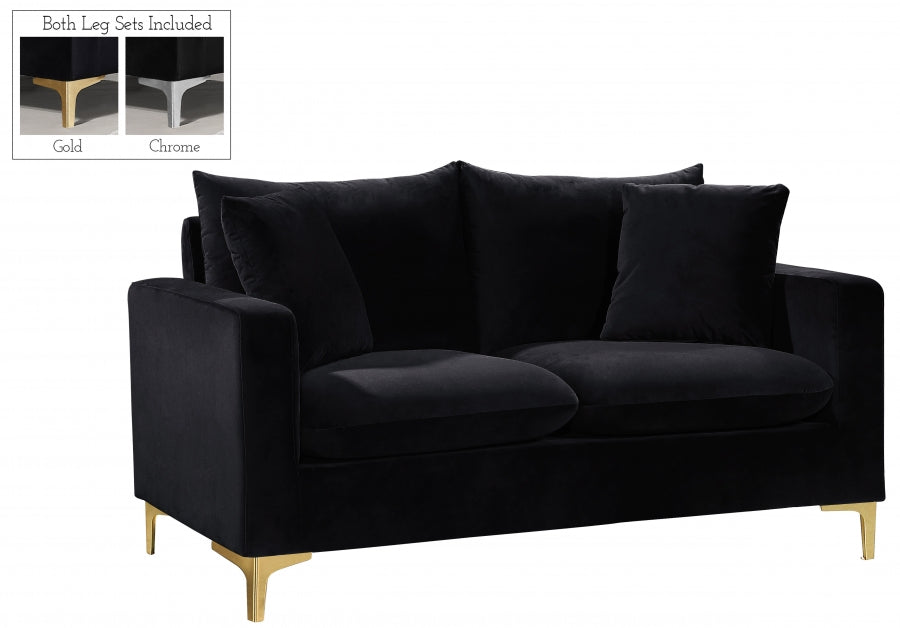 Causeuse en velours Naomi