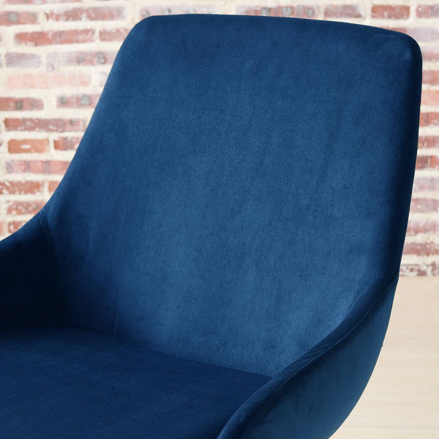 Ensemble de salle à manger Solara Ii/Cassidy 5 pièces en chrome avec chaise bleue