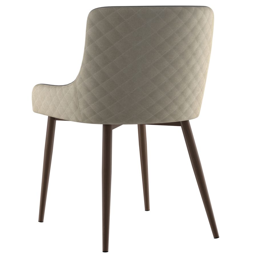 Ensemble de salle à manger 3 pièces Rocca/Bianca en noyer avec chaise noyer et beige