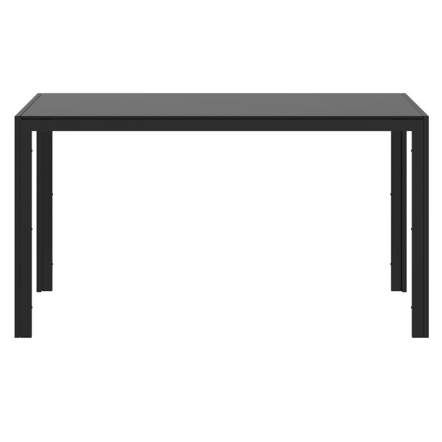 Contra/Maxim Ensemble de salle à manger 7 pièces en noir avec chaise noire