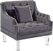 Méridienne en velours Roxy