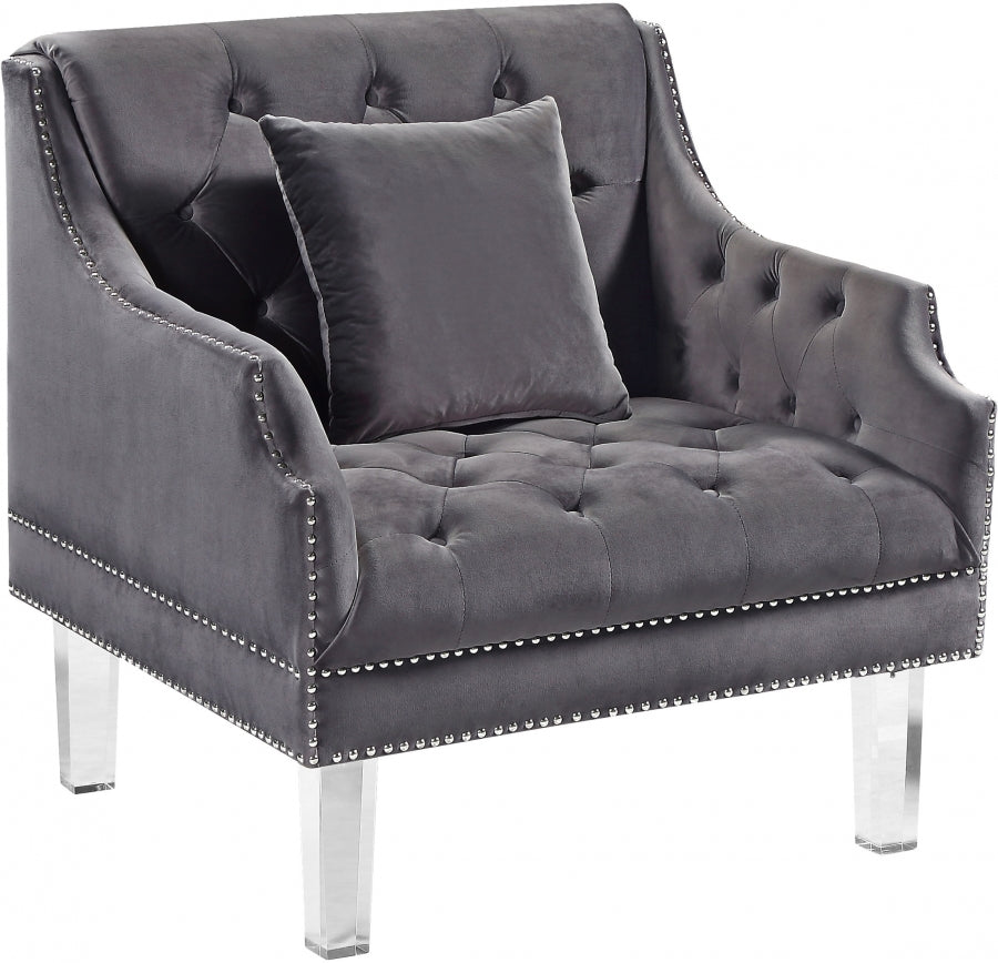 Méridienne en velours Roxy