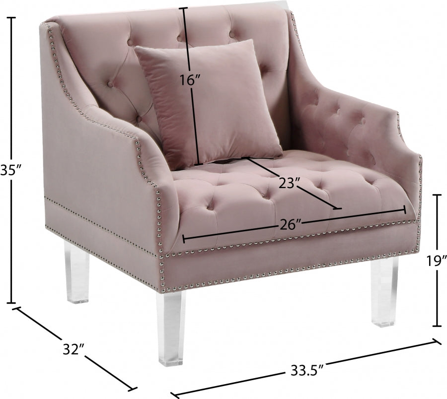 Méridienne en velours Roxy