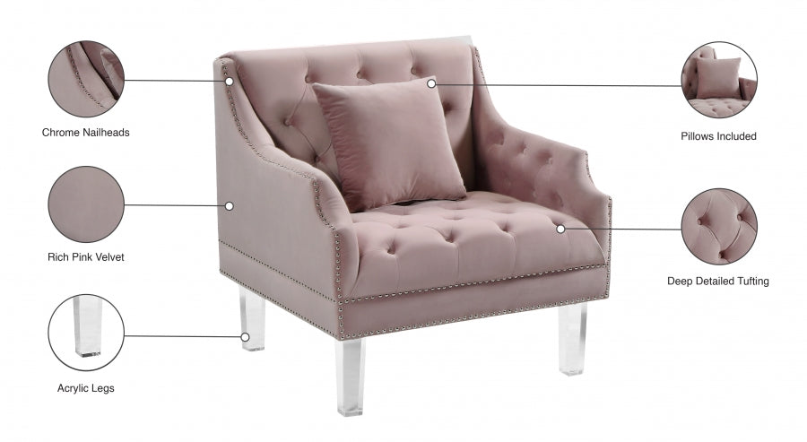Méridienne en velours Roxy
