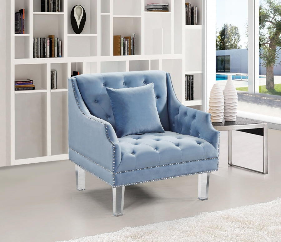 Méridienne en velours Roxy