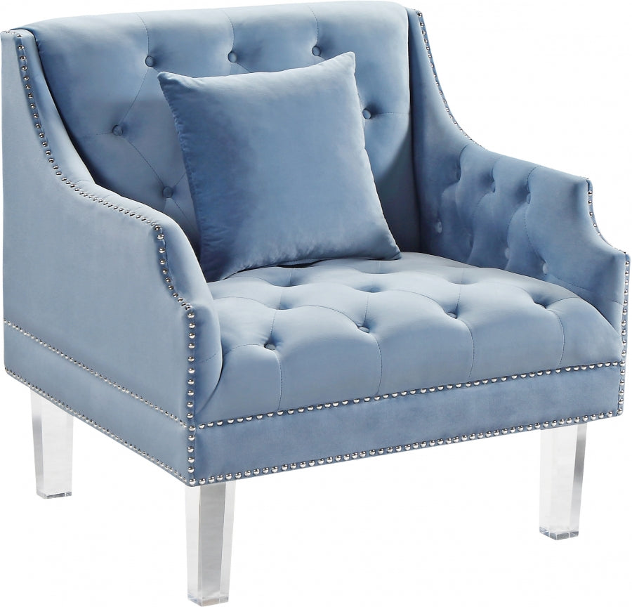 Méridienne en velours Roxy