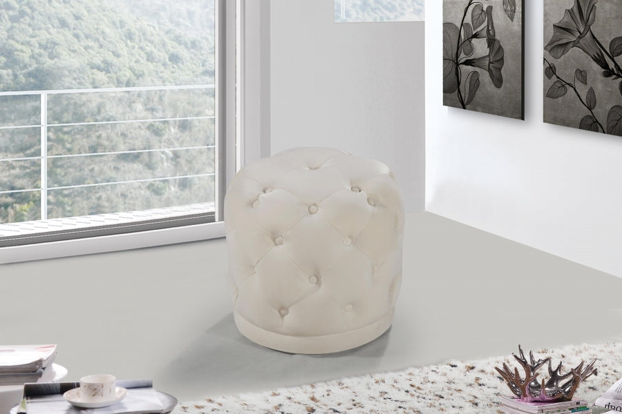 Pouf en velours Harper | Tabouret