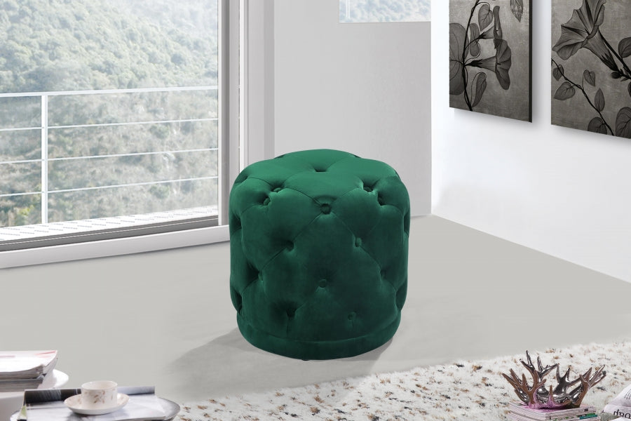 Pouf en velours Harper | Tabouret