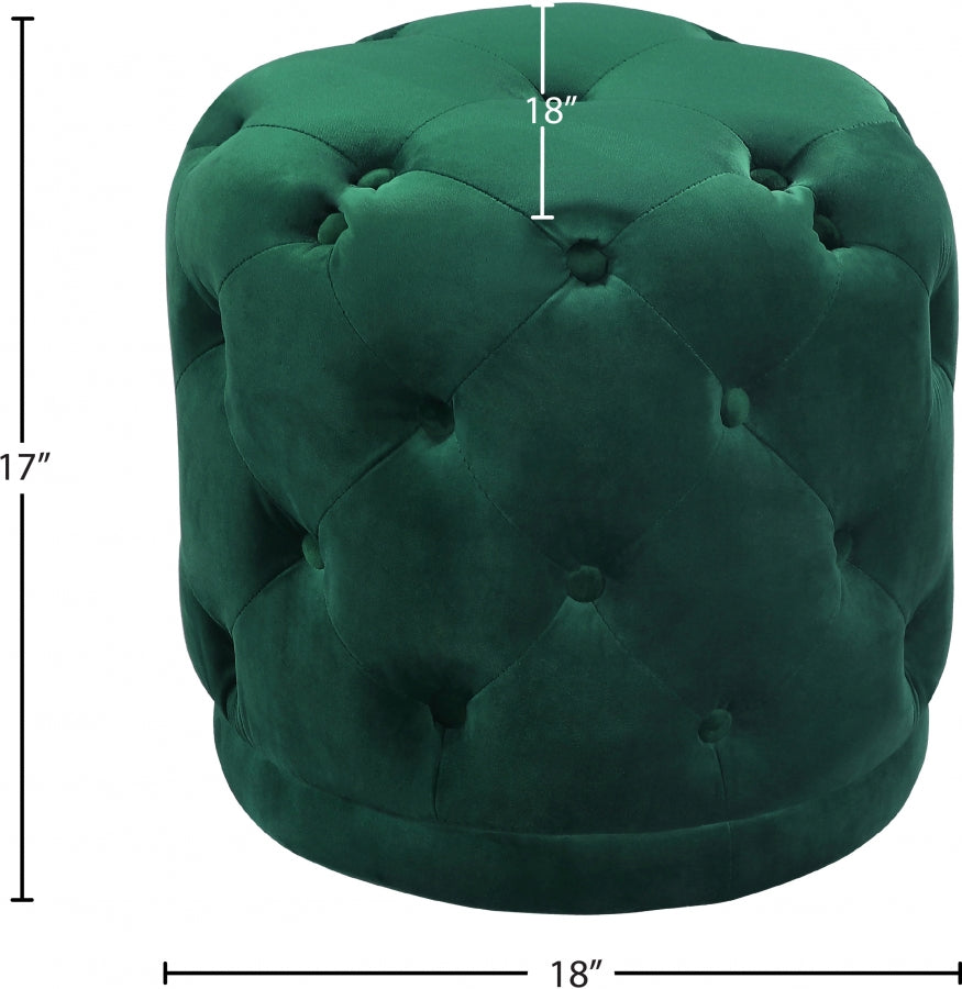 Pouf en velours Harper | Tabouret