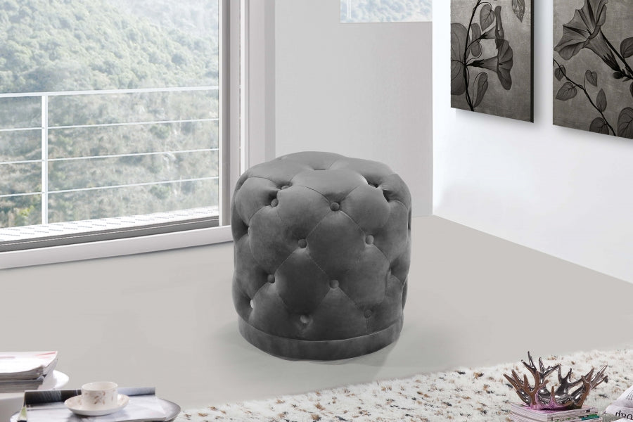 Pouf en velours Harper | Tabouret