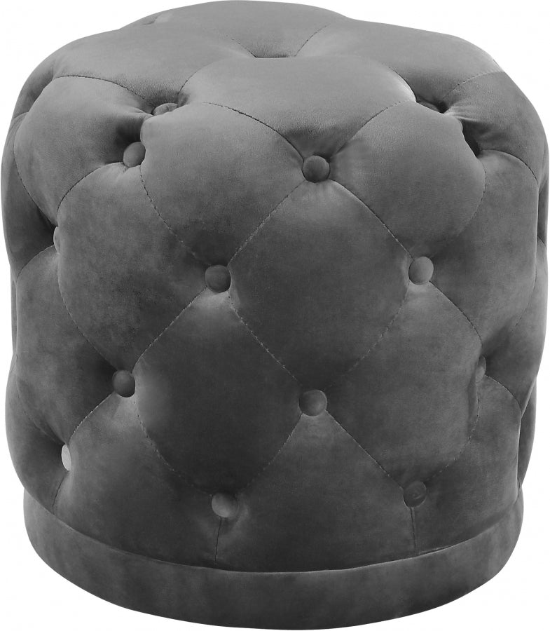 Pouf en velours Harper | Tabouret