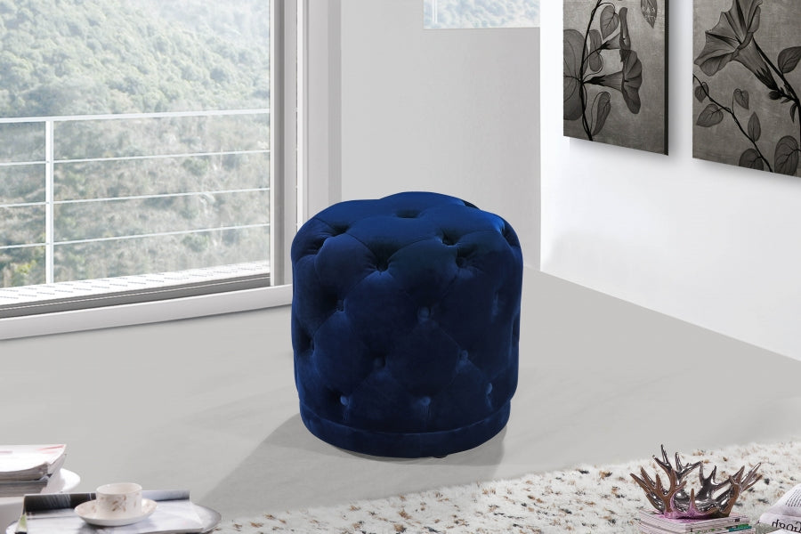 Pouf en velours Harper | Tabouret