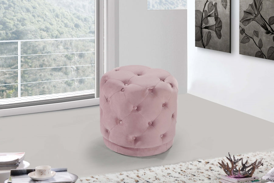 Pouf en velours Harper | Tabouret