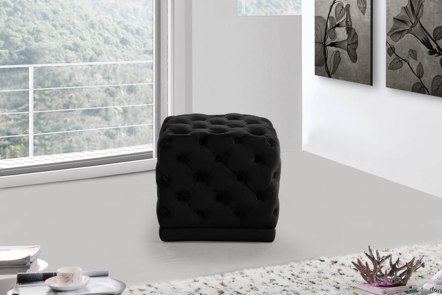 Pouf Stella en velours | Tabouret
