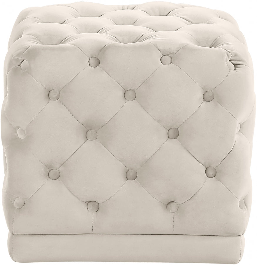 Pouf Stella en velours | Tabouret