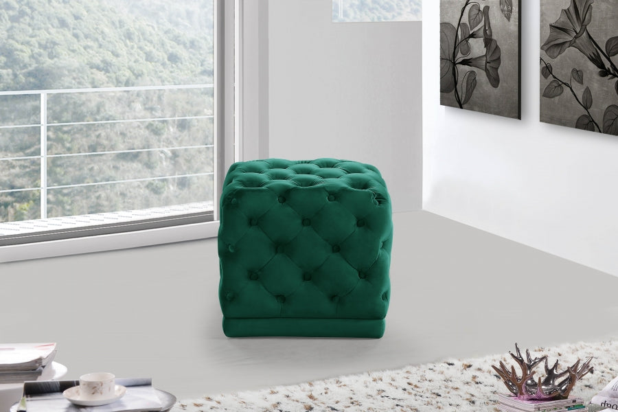 Pouf Stella en velours | Tabouret