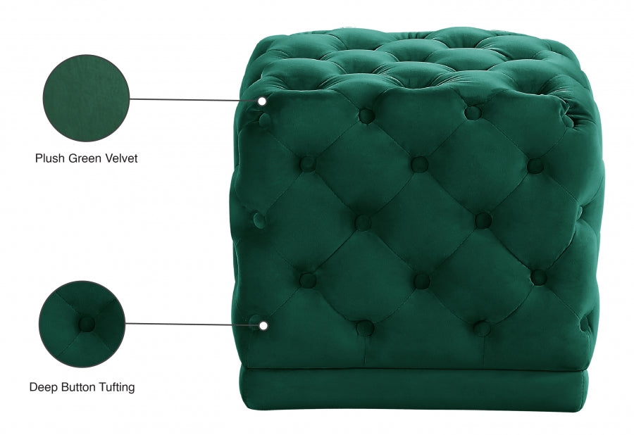Pouf Stella en velours | Tabouret
