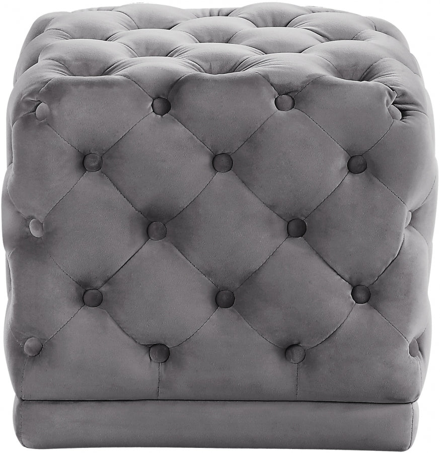 Pouf Stella en velours | Tabouret