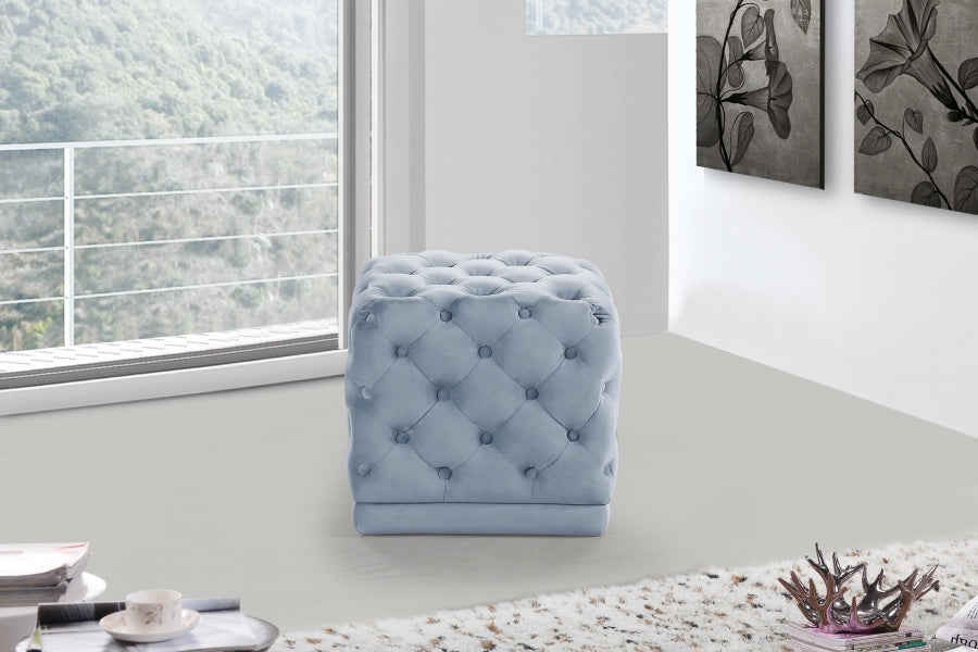 Pouf Stella en velours | Tabouret