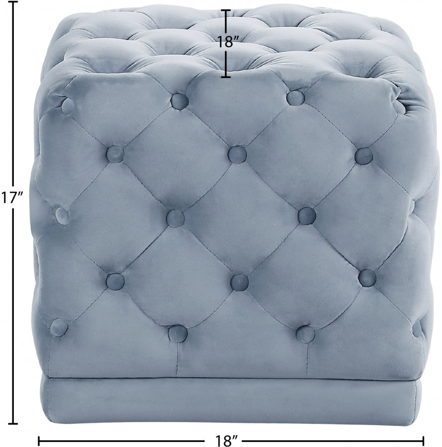 Pouf Stella en velours | Tabouret