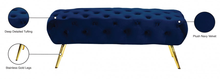 Banc en velours Amara