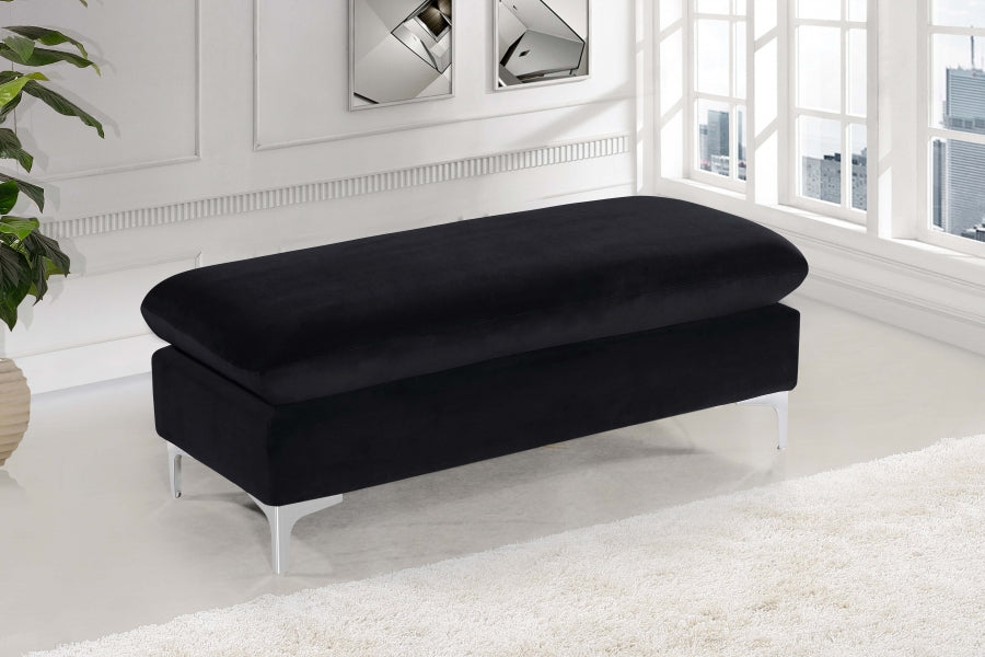 Pouf en velours Naomi | Banque