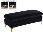 Pouf en velours Naomi | Banque