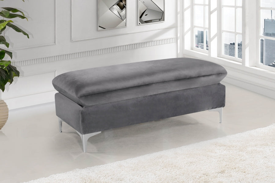 Pouf en velours Naomi | Banque