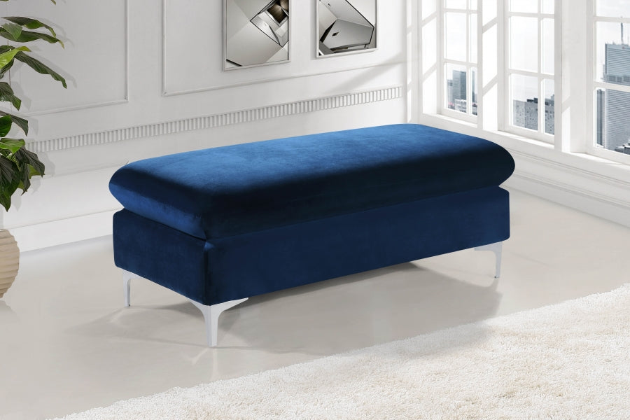 Pouf en velours Naomi | Banque
