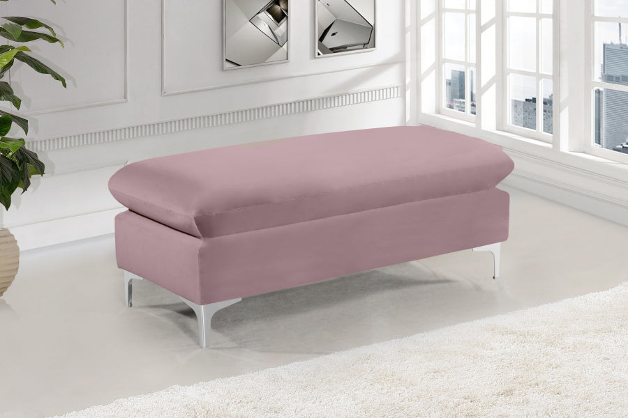 Pouf en velours Naomi | Banque