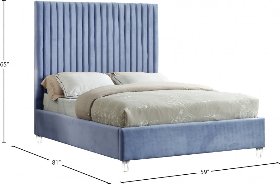 Lit en velours Candace