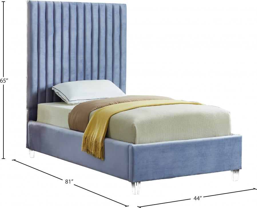 Lit en velours Candace