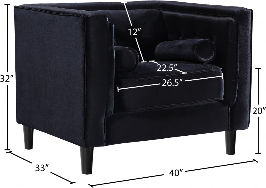 Chaise Taylor en velours