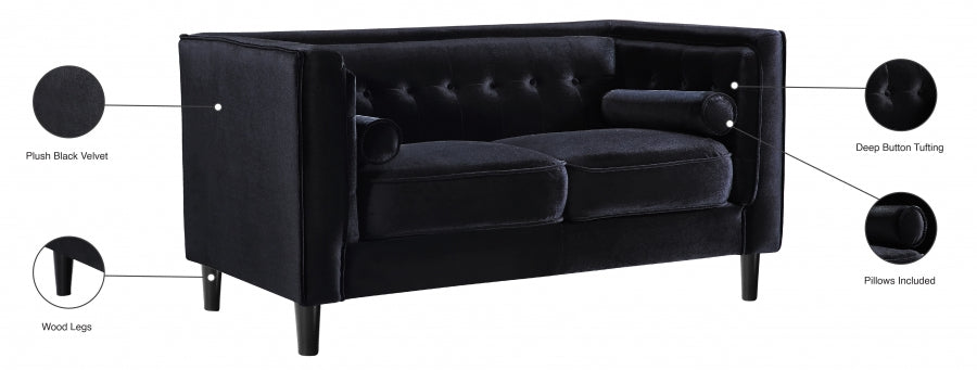 Causeuse en velours Taylor 