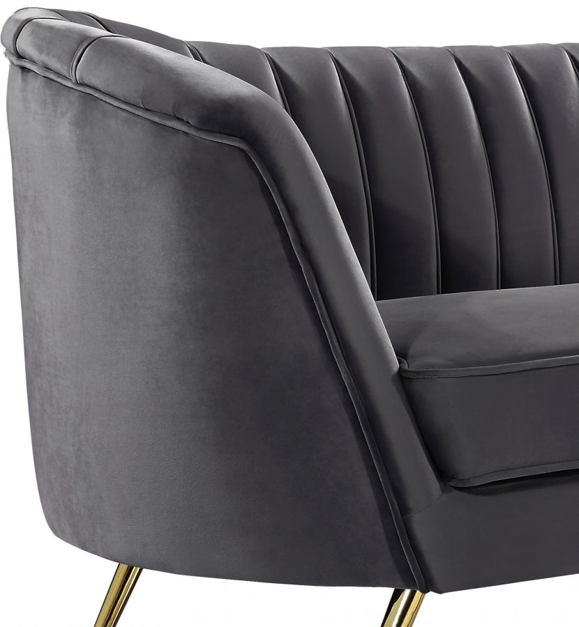 Causeuse en velours Margo 
