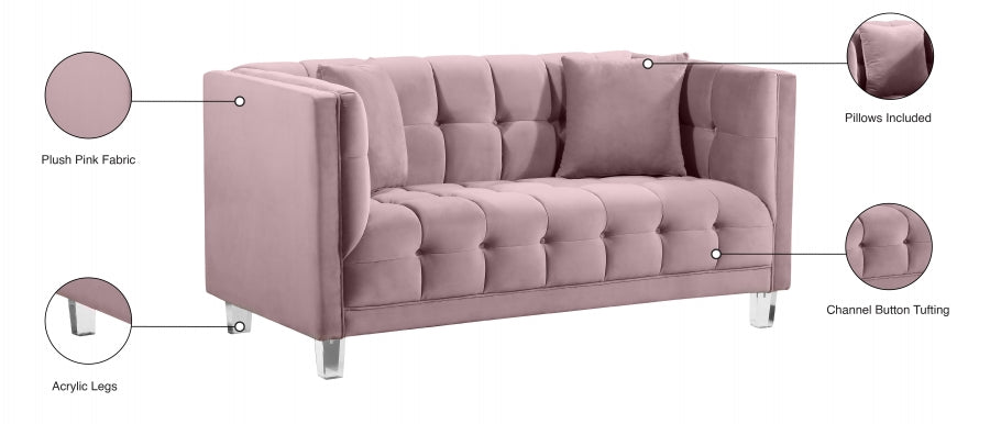 Causeuse en velours Mariel