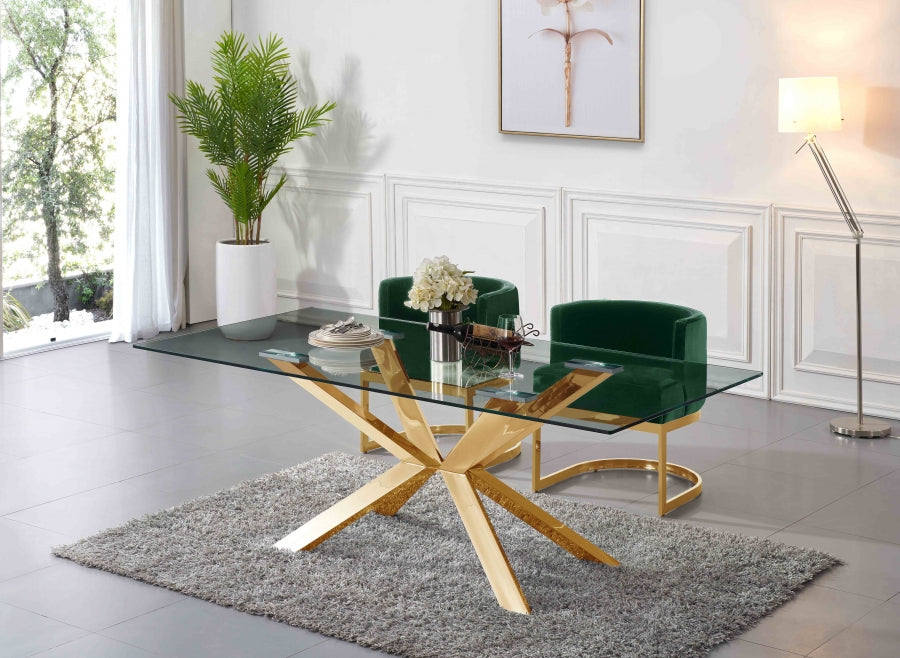 Chaise de salle à manger en velours Gianna