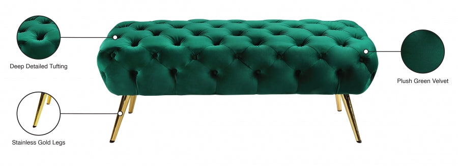 Banc en velours Amara
