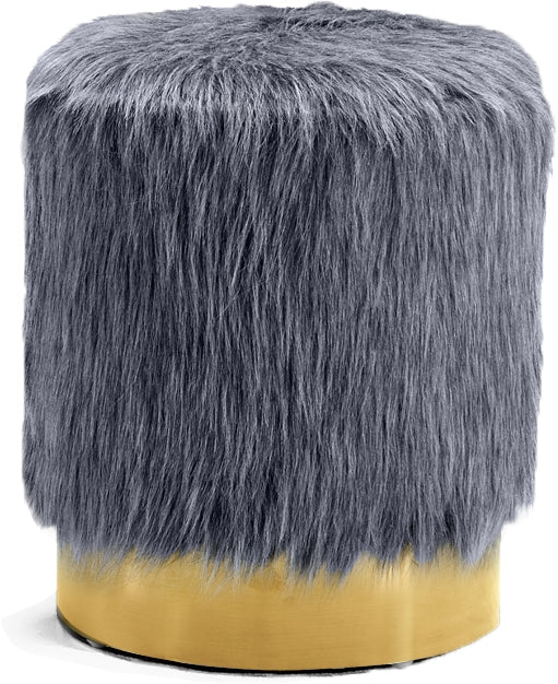 Pouf en fausse fourrure Joy | Tabouret 