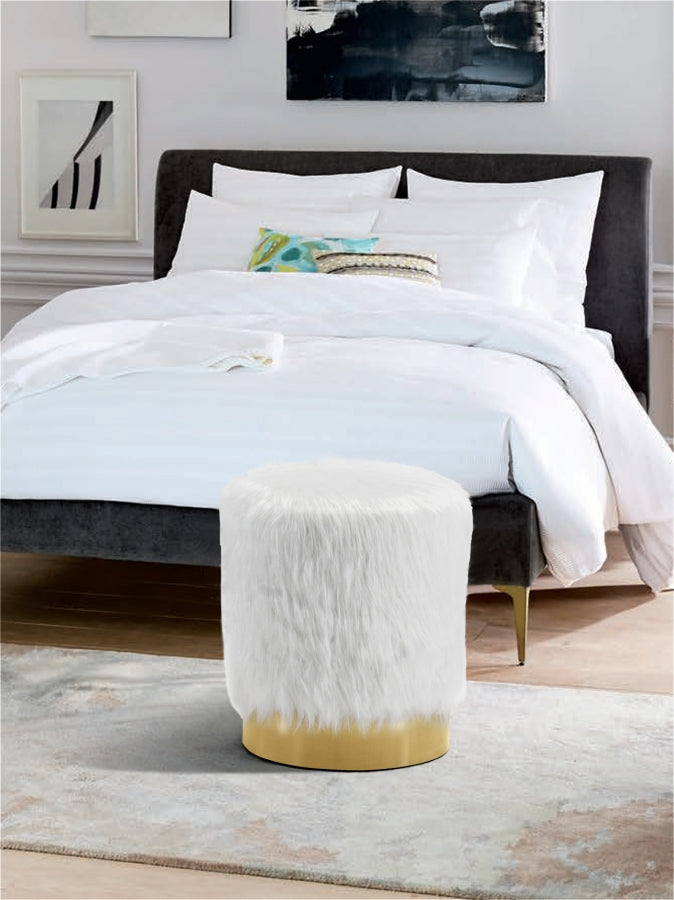 Pouf en fausse fourrure Joy | Tabouret 