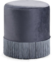 Pouf en velours Teddy | Tabouret