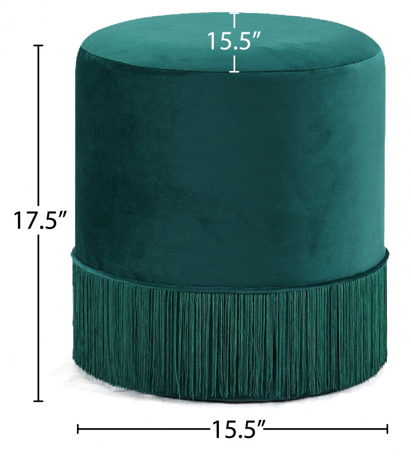 Pouf en velours Teddy | Tabouret